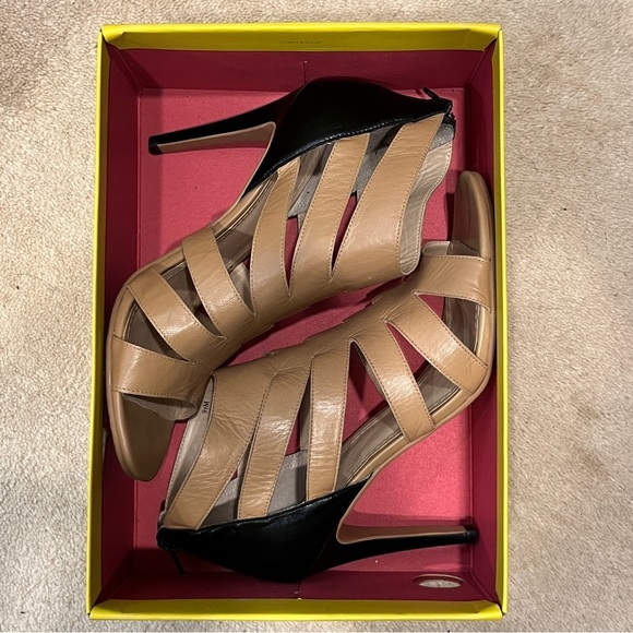 14th & Union Heels Black Nude Strappy 4” Size 9.5 - Picture 4 of 13